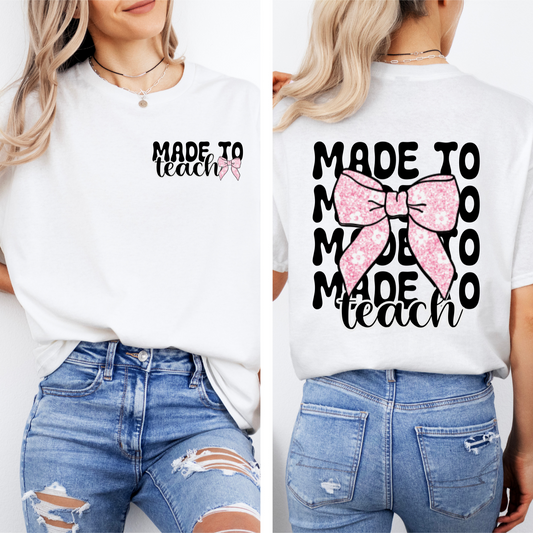 Made To Teach Glitter Tee